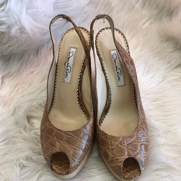 ‼️SALE $80‼️ Oscar de la Renta Wedged shoes - Picture 2 of 5
